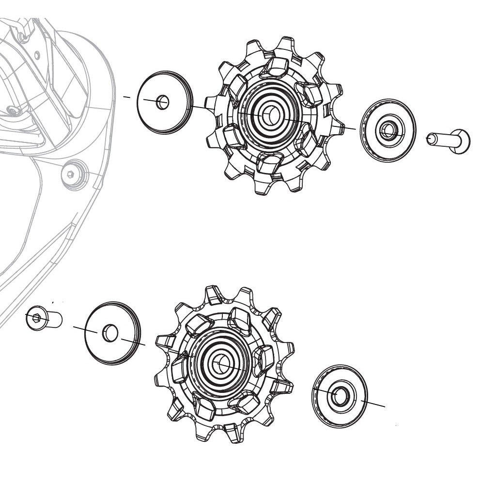 SRAM RED AXS 12V Ceramic Derailleur Gears