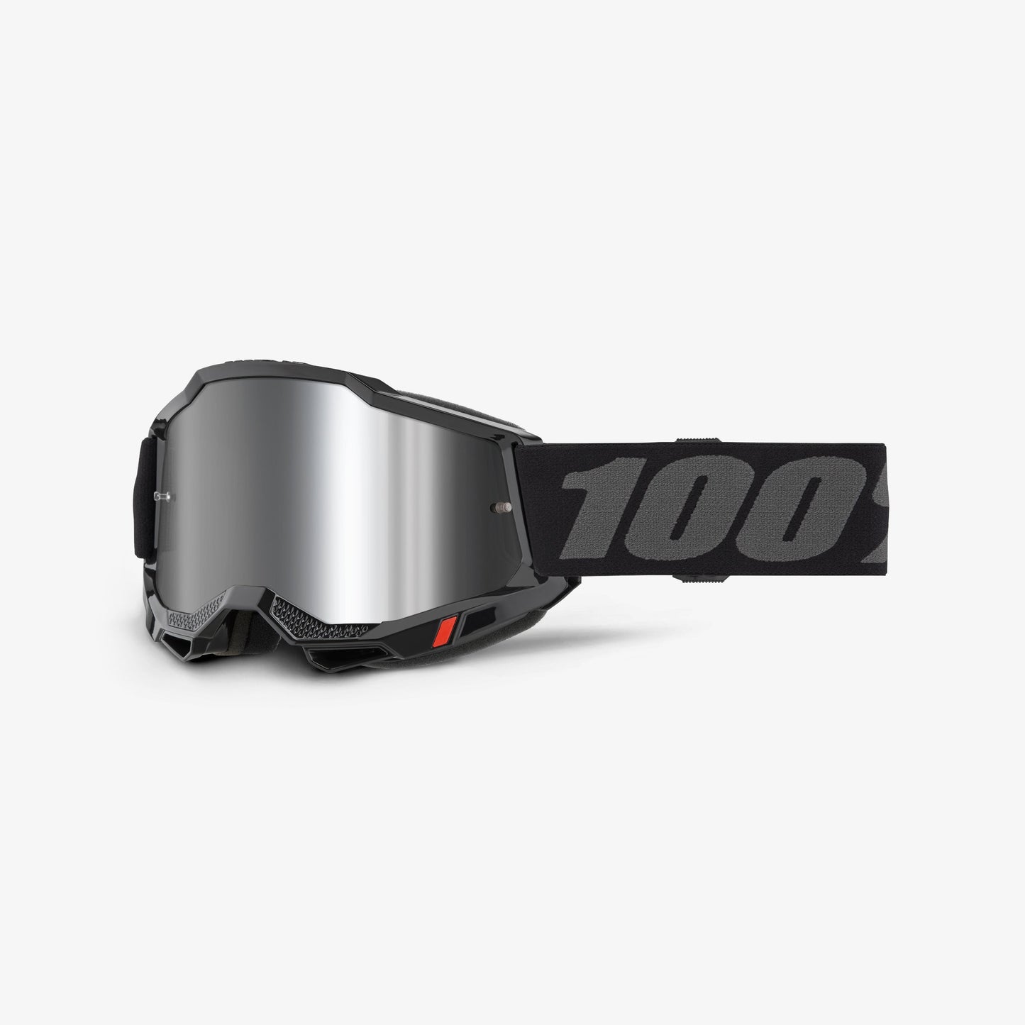 100% ACCURI 2 Goggle Black Silver Mirror Lens