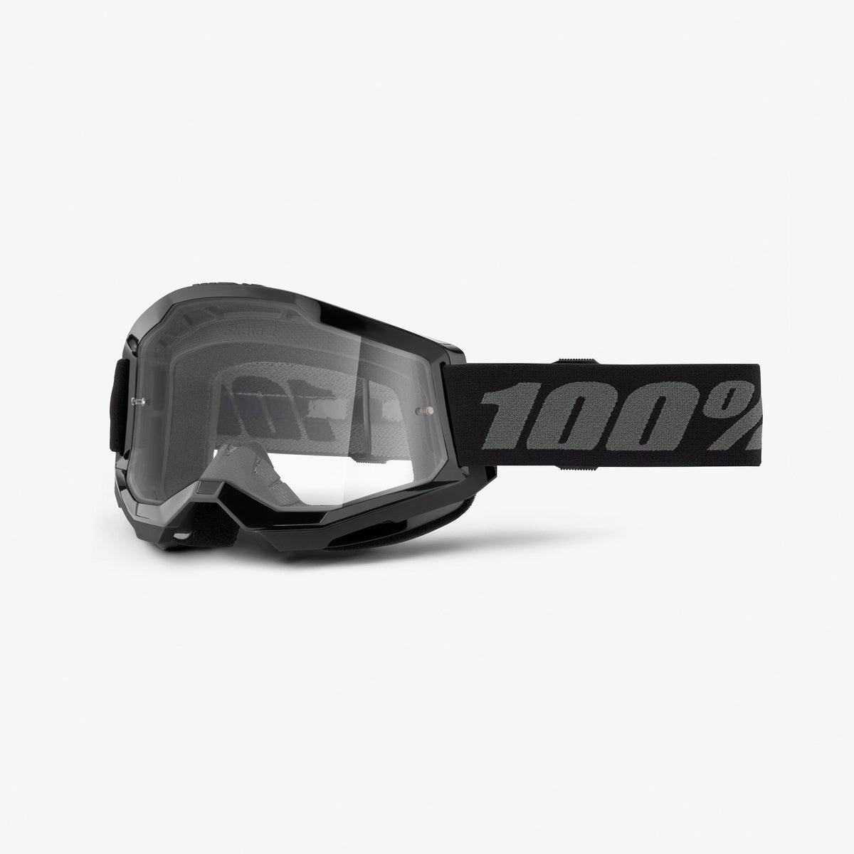 100% STRATA 2 JUNIOR Goggle Black Clear Lens