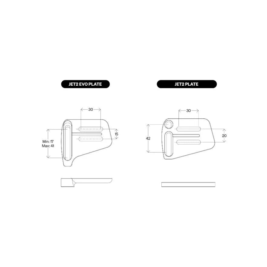 DEDA JET2 EVO Carbon Hanger Extenders Size M 370mm