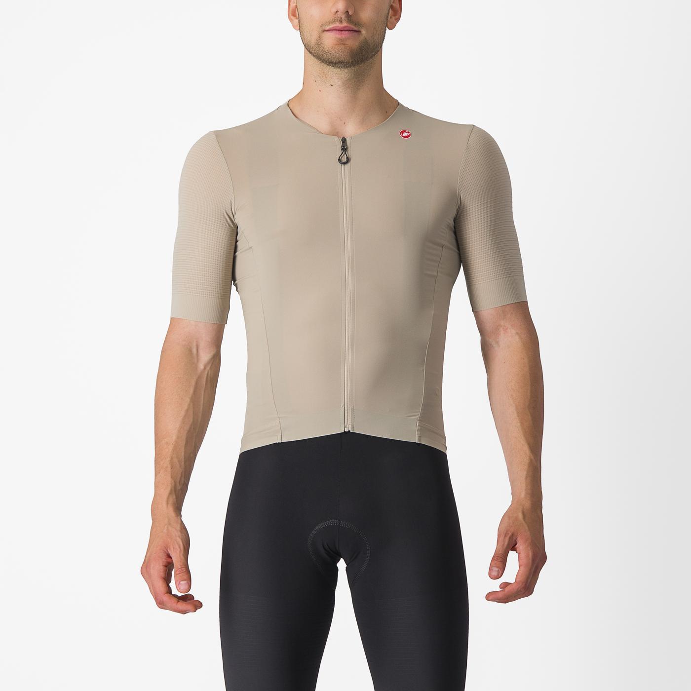 CASTELLI PREMIO Short Sleeve Beige Jersey