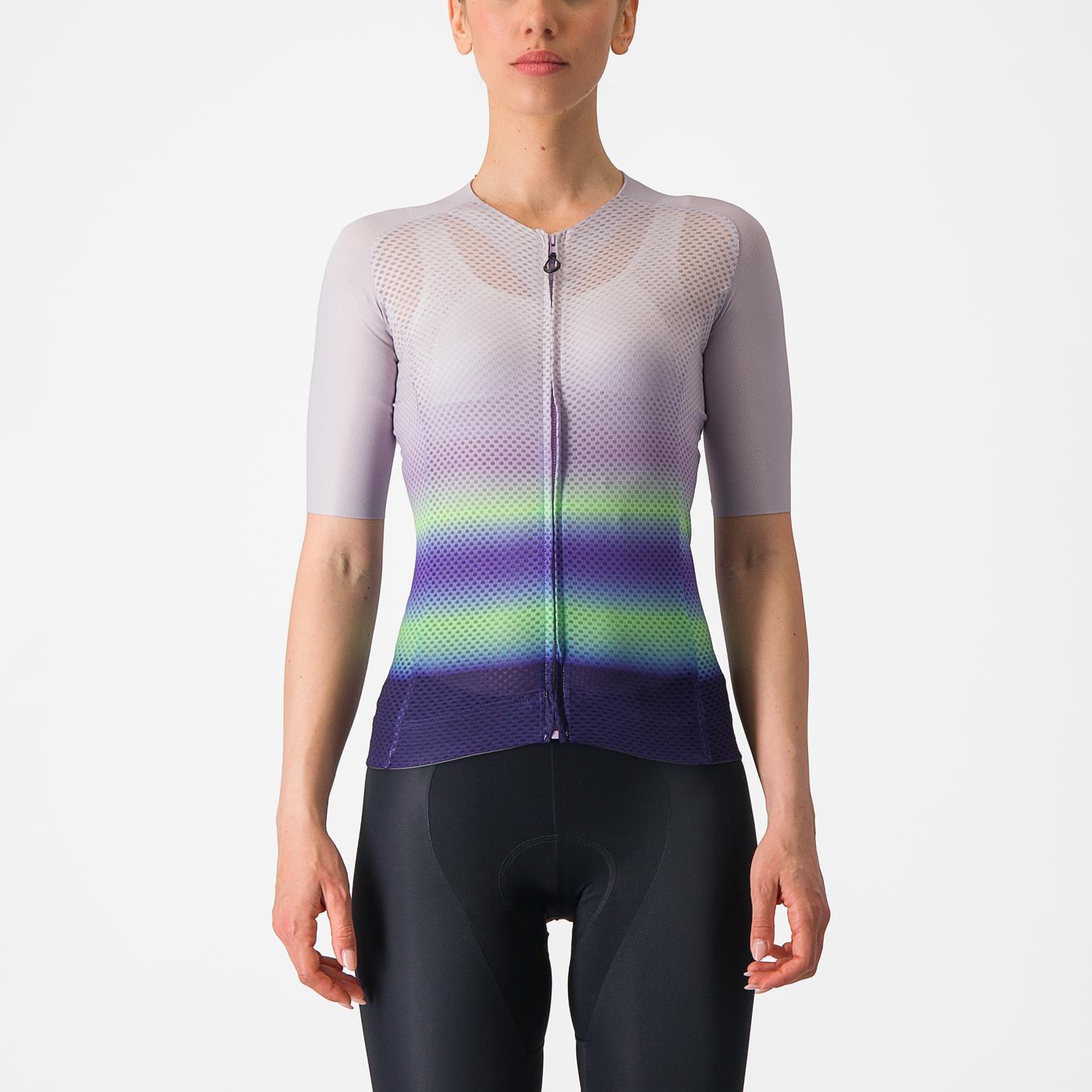 CASTELLI CLIMBER'S 4.0 W Women's Short Sleeve Jersey Purple/Green