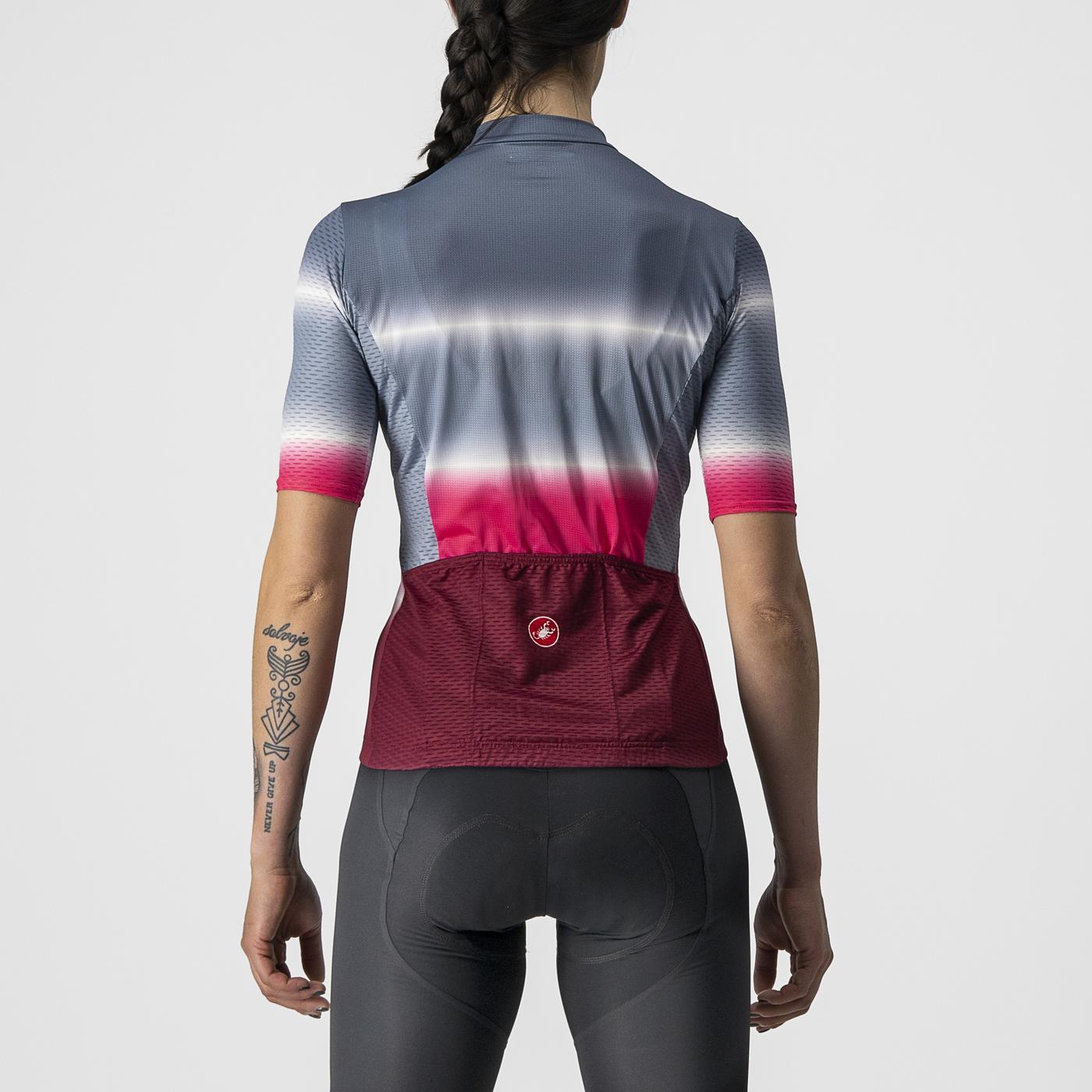 CASTELLI DOLCE Women's Short Sleeve Jersey Blue/Bordeaux