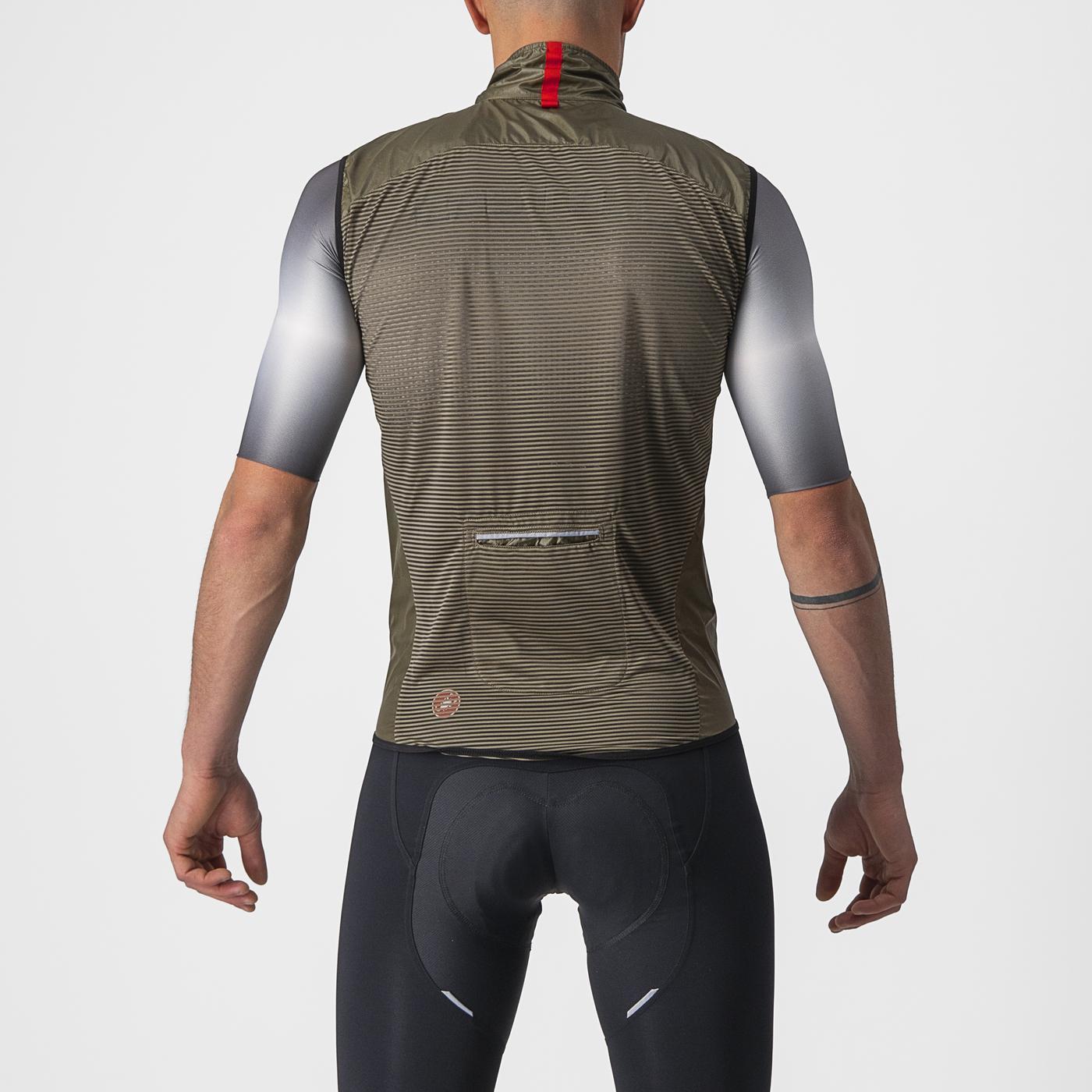 CASTELLI ARIA Sleeveless Jacket Brown