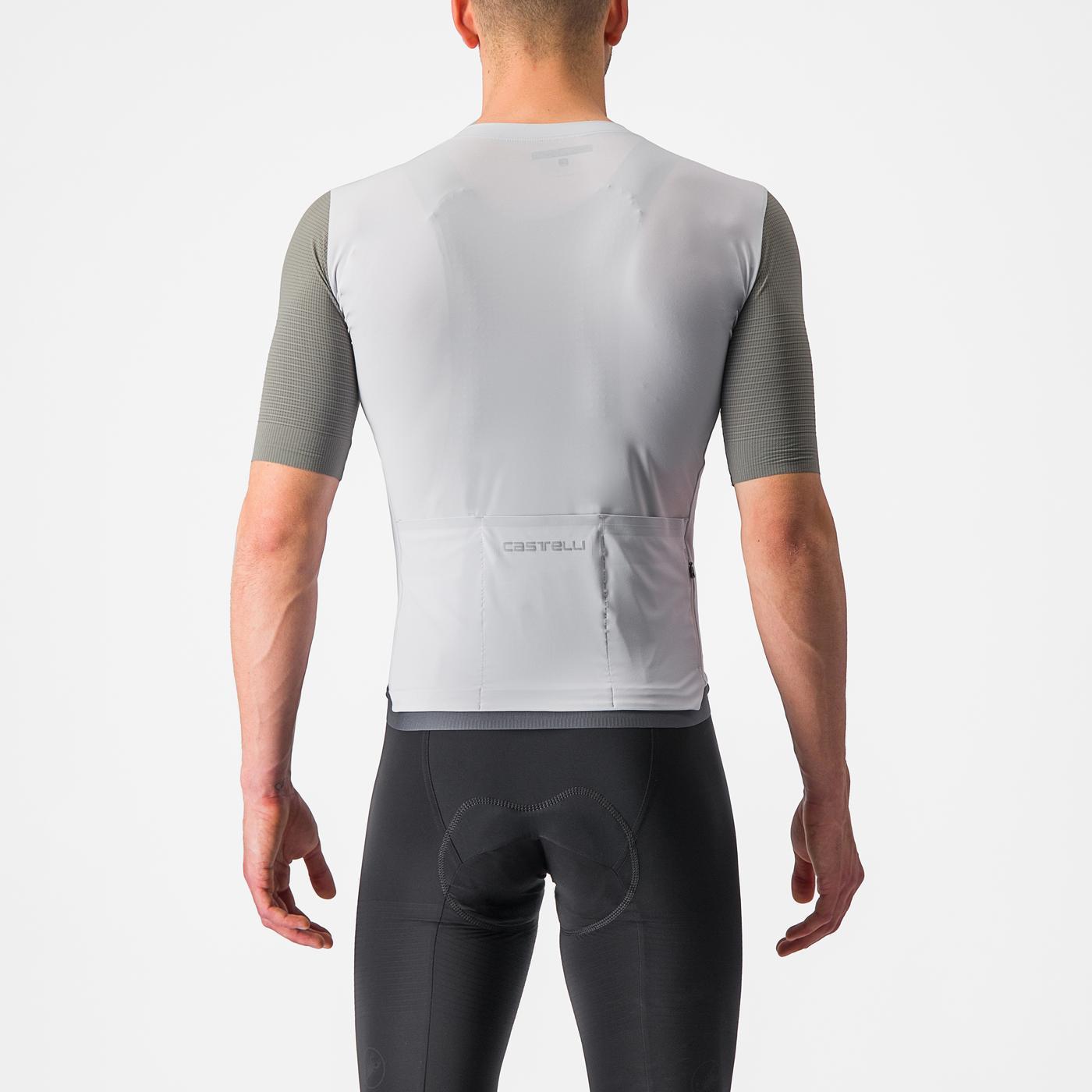 CASTELLI PREMIO Short Sleeve Jersey White/Grey