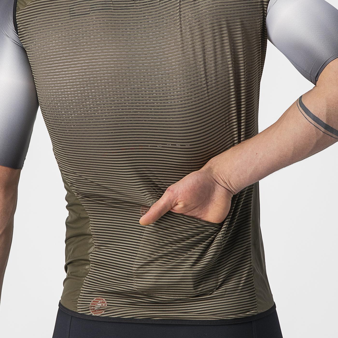 CASTELLI ARIA Sleeveless Jacket Brown