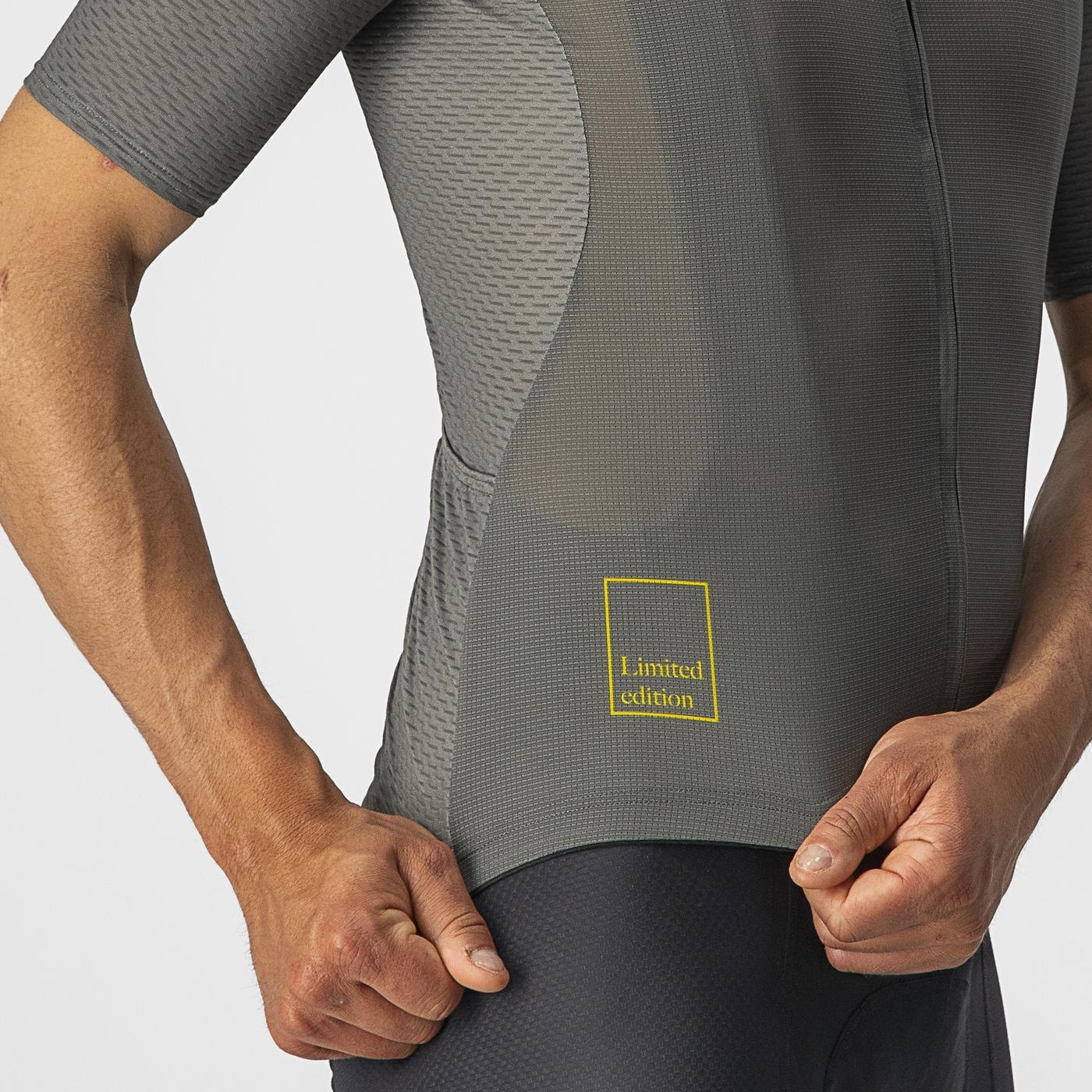 CASTELLI BREATHE ATTACK Short Sleeve Jersey Grey/Green