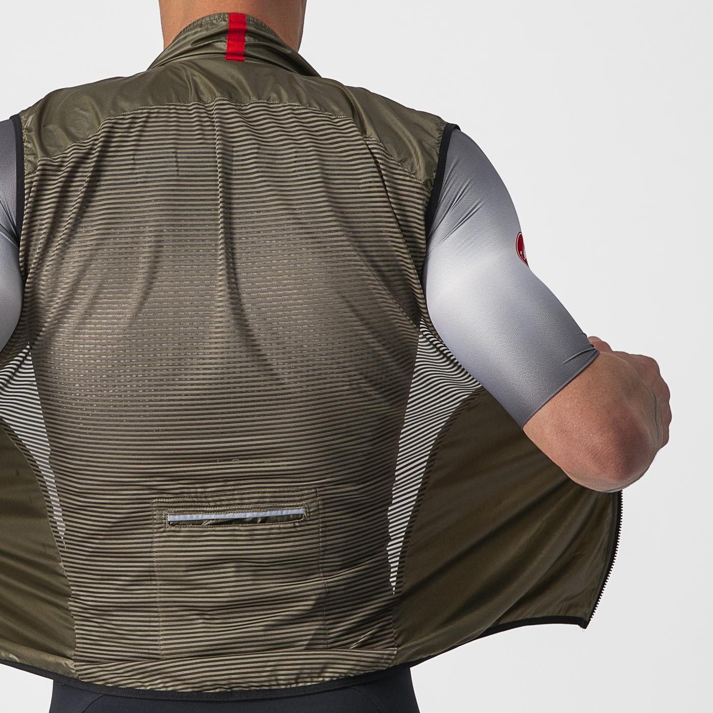 CASTELLI ARIA Sleeveless Jacket Brown
