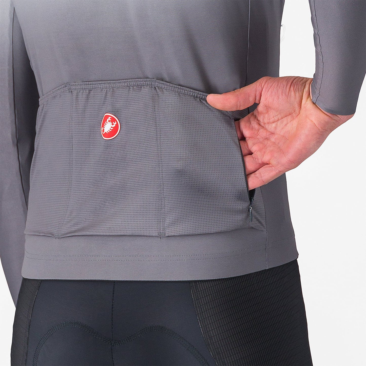 CASTELLI UPF Long Sleeve Jersey Grey