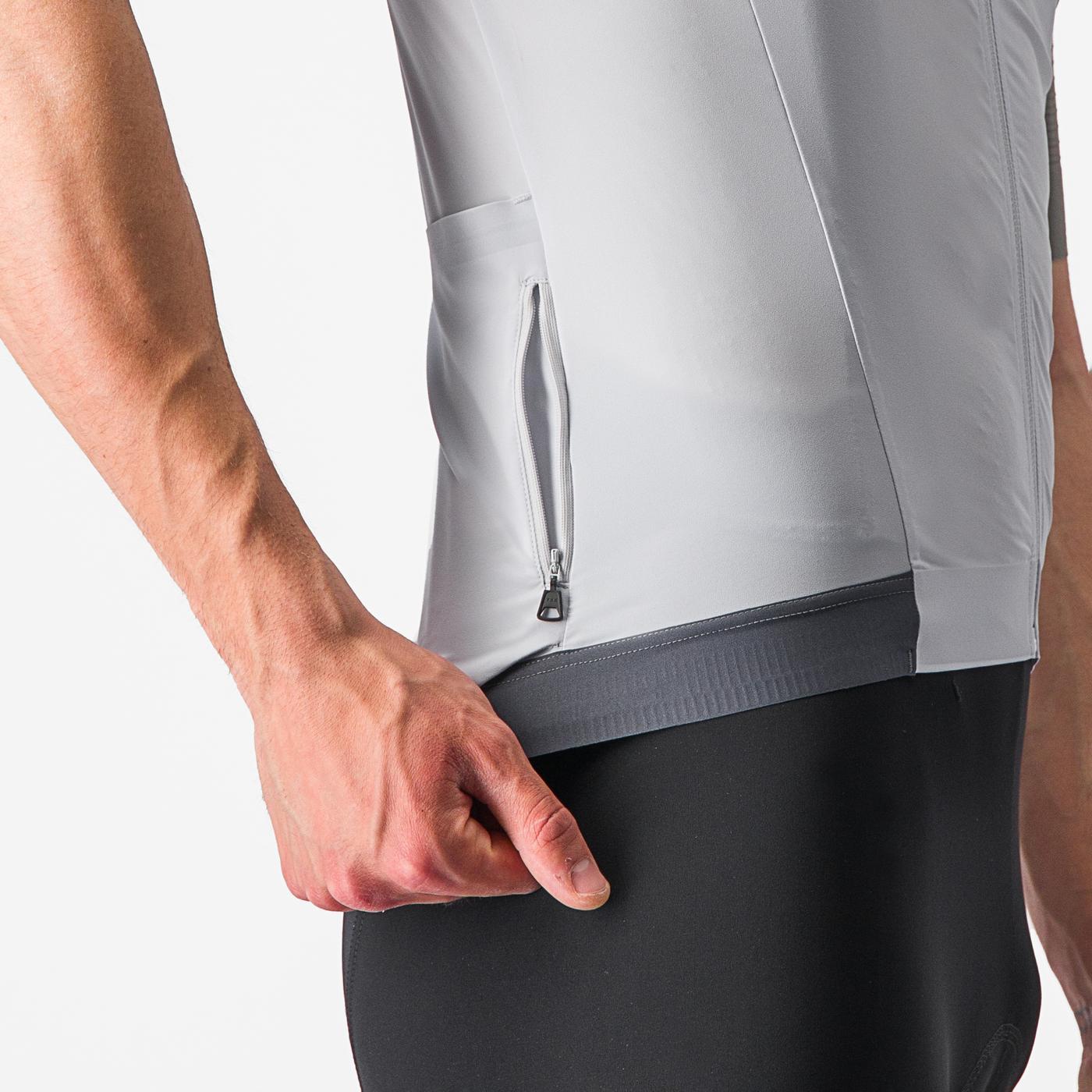 CASTELLI PREMIO Short Sleeve Jersey White/Grey