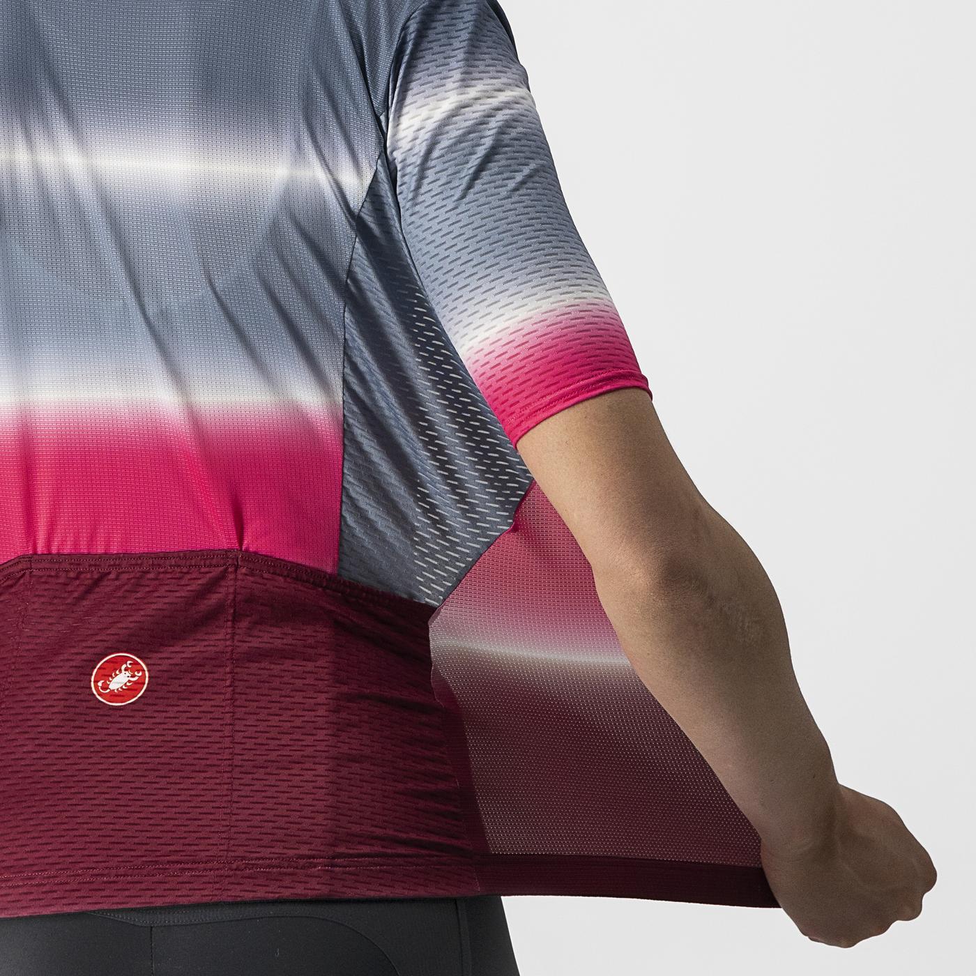 CASTELLI DOLCE Women's Short Sleeve Jersey Blue/Bordeaux