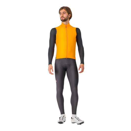 CASTELLI ESPRESSO Orange Sleeveless Jacket