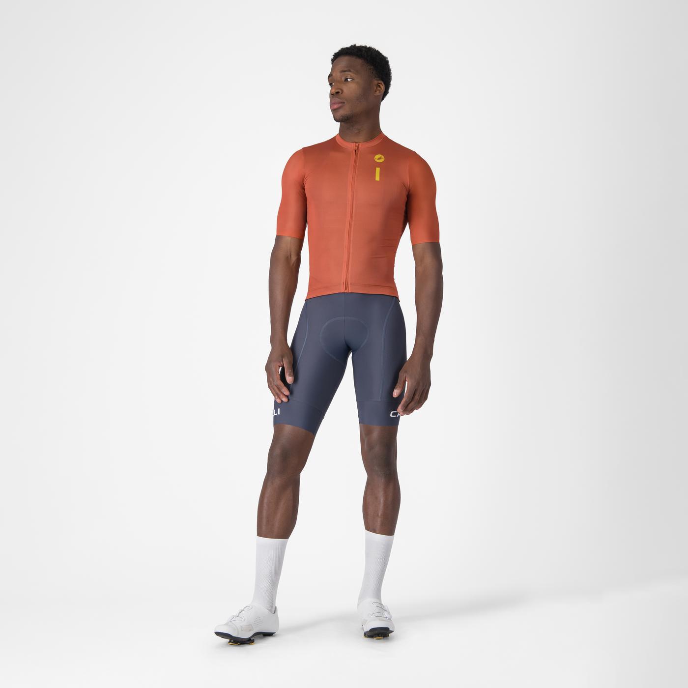 CASTELLI DRITTONE LOGO Short Sleeve Paprika Jersey