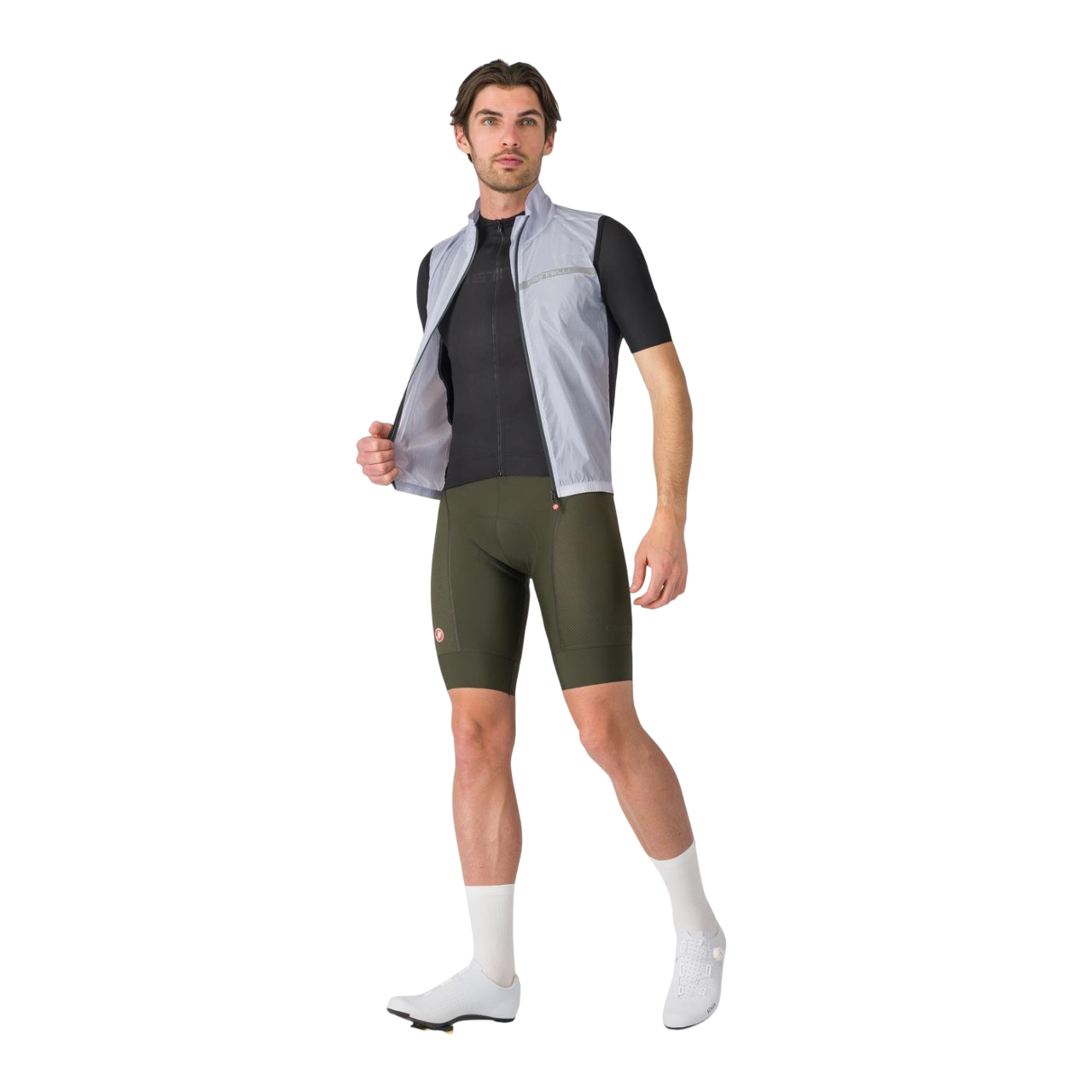 CASTELLI SQUADRA STRETCH Sleeveless Jacket Grey