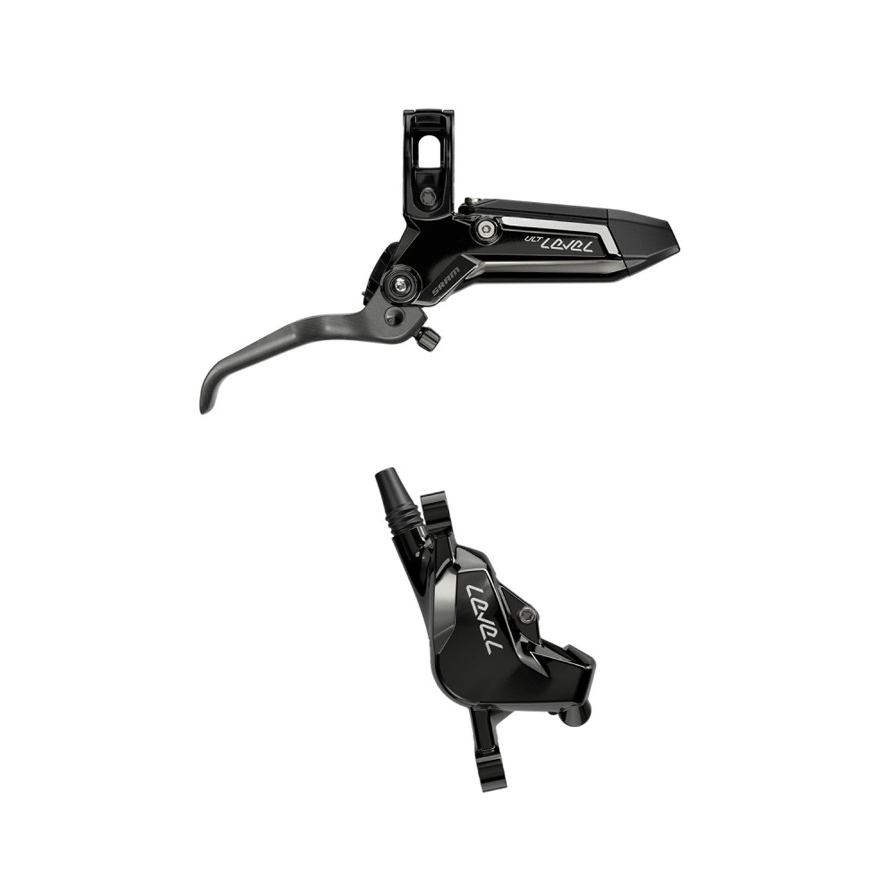 Pair of SRAM LEVEL ULTIMATE STEALTH 2-piston brakes Black