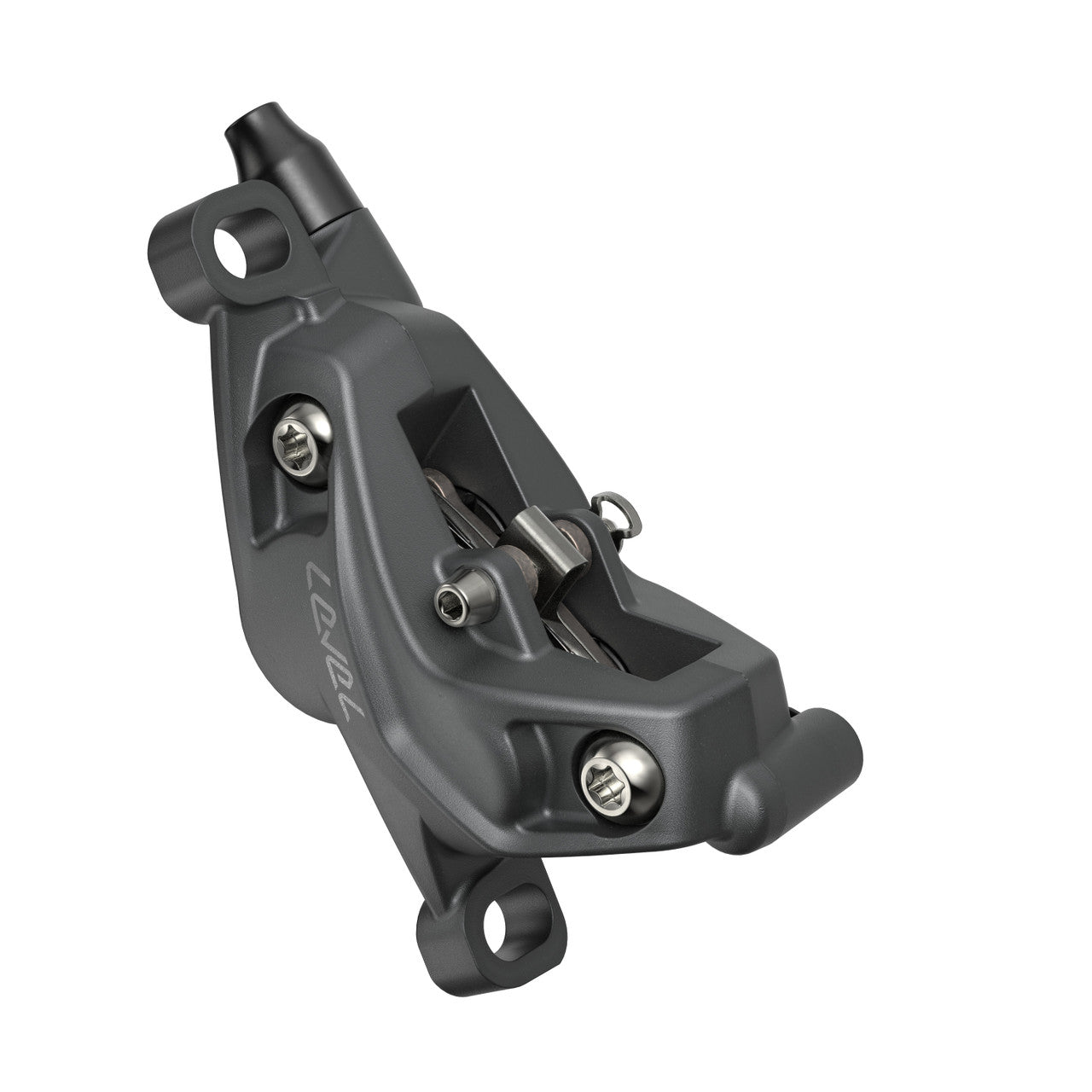 Pair of SRAM LEVEL BRONZE STEALTH 4-piston Grey brakes