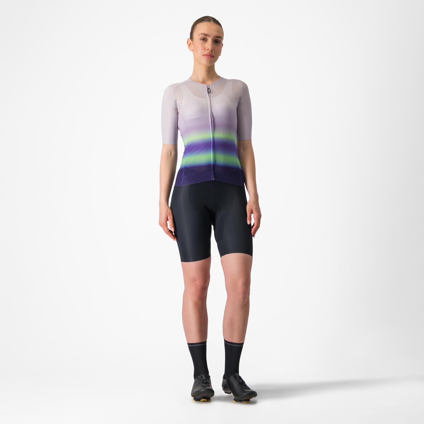 CASTELLI CLIMBER'S 4.0 W Women's Short Sleeve Jersey Purple/Green