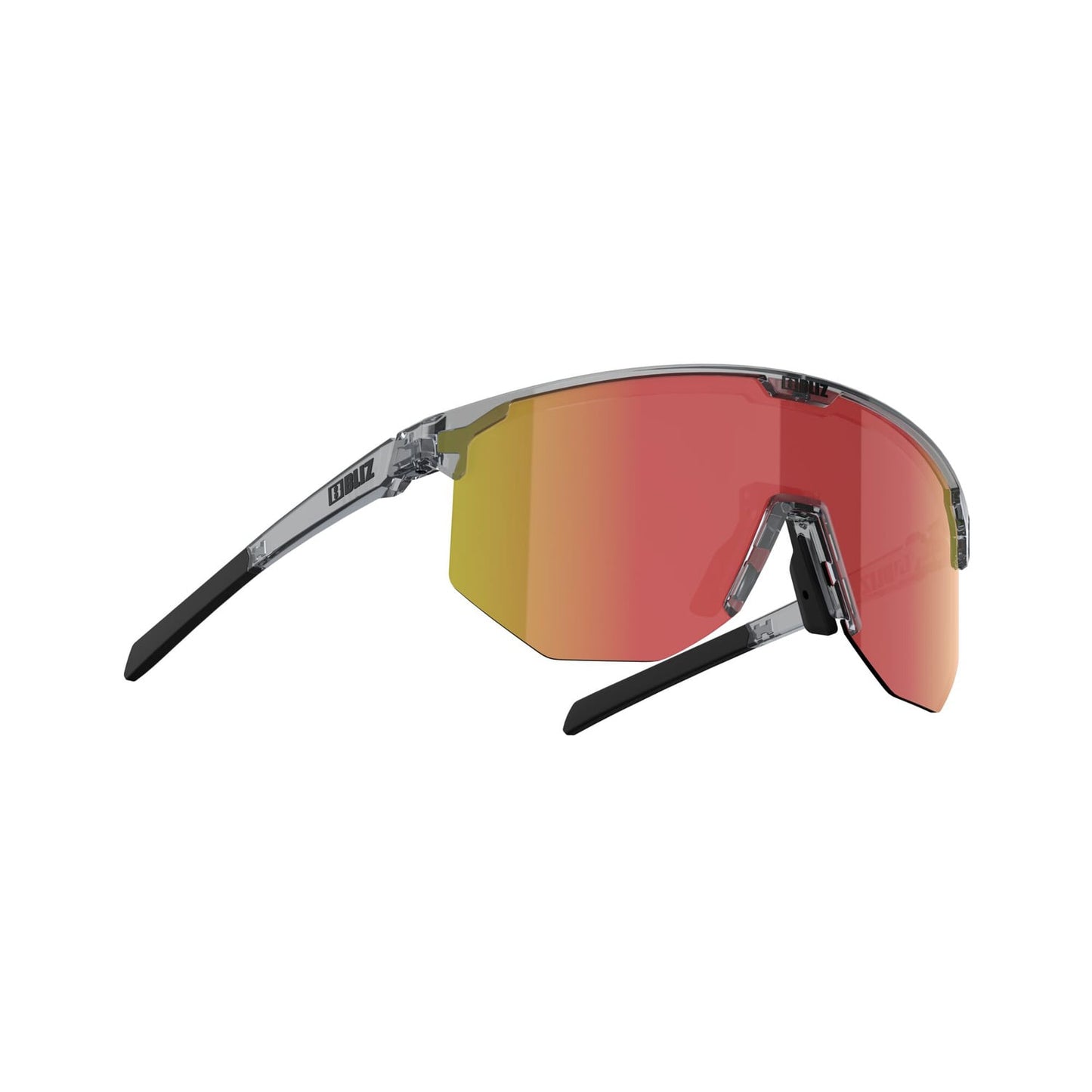 BLIZ HERO Glasses Grey Transparent t Brown Red Frame