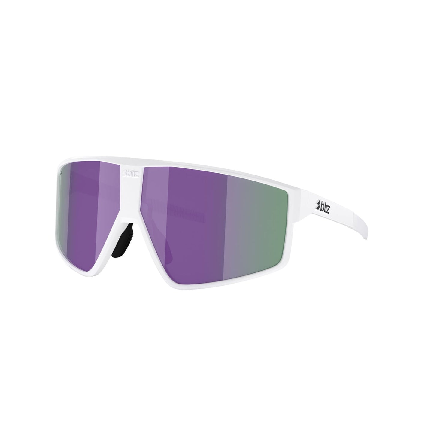 Glasses BLIZ P002 S White Matt Brown Screen Violet Multicolor
