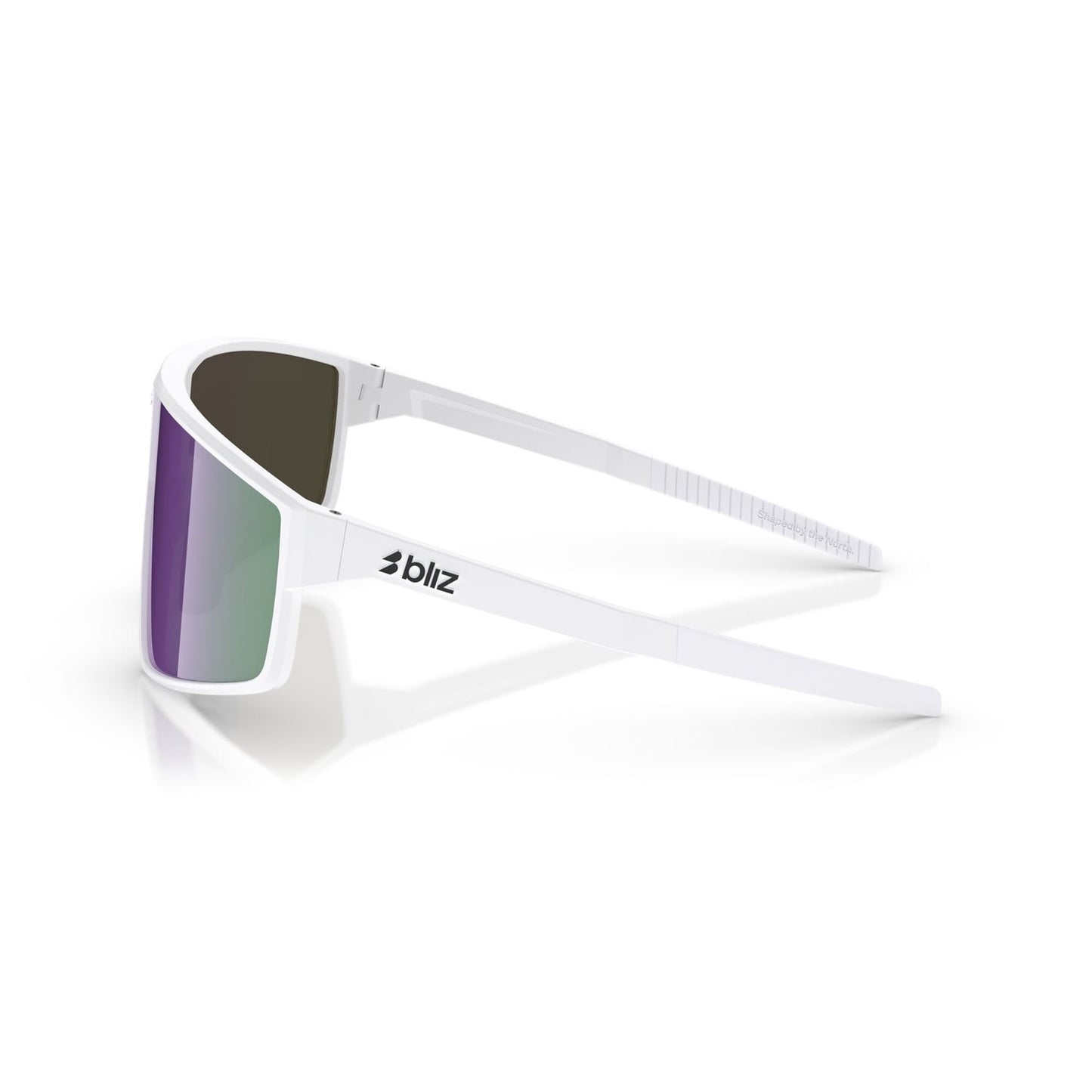 Glasses BLIZ P002 S White Matt Brown Screen Violet Multicolor