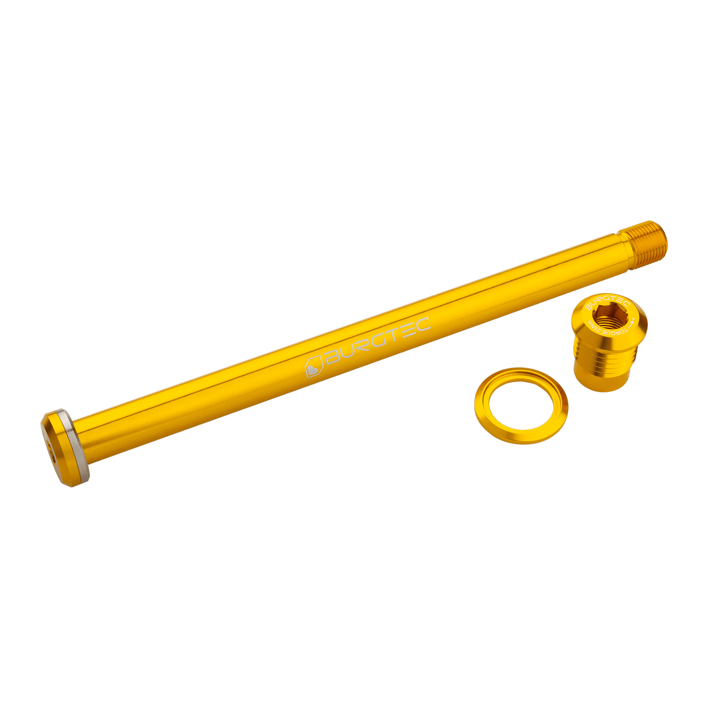BURGTEC Rear Wheel Axle 174mm for Yeti Frame Gold
