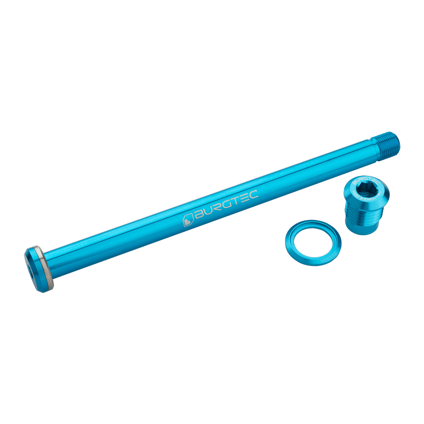 BURGTEC Rear Wheel Axle 174mm for Yeti Frame Turquoise