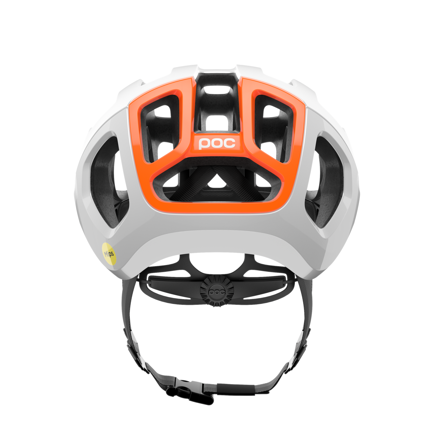 POC VENTRAL AIR MIPS Road Helmet White/Orange Fluo