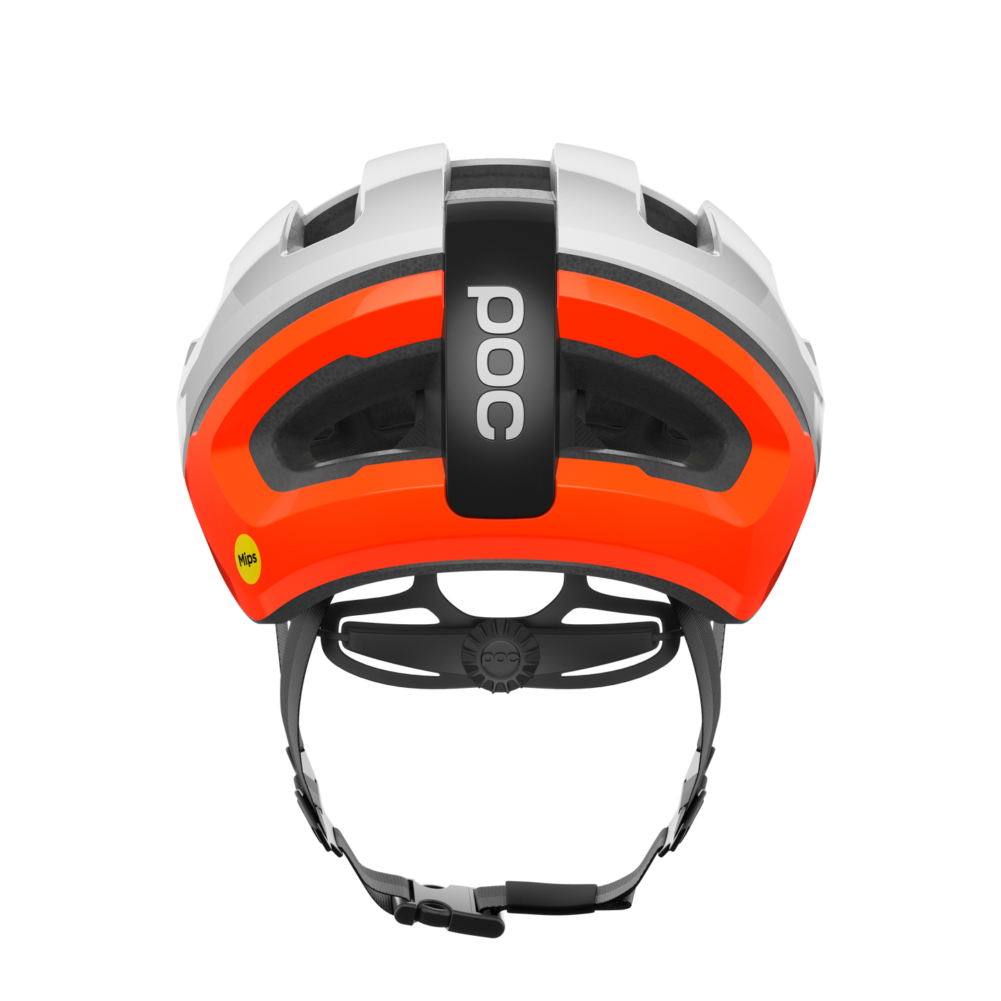POC OMNE AIR MIPS Road Helmet White/Orange Fluo