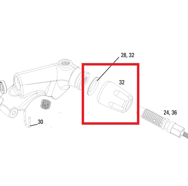 Knob Kit ROCKSHOX SPEED ADJUST. - REVERB A2-B1