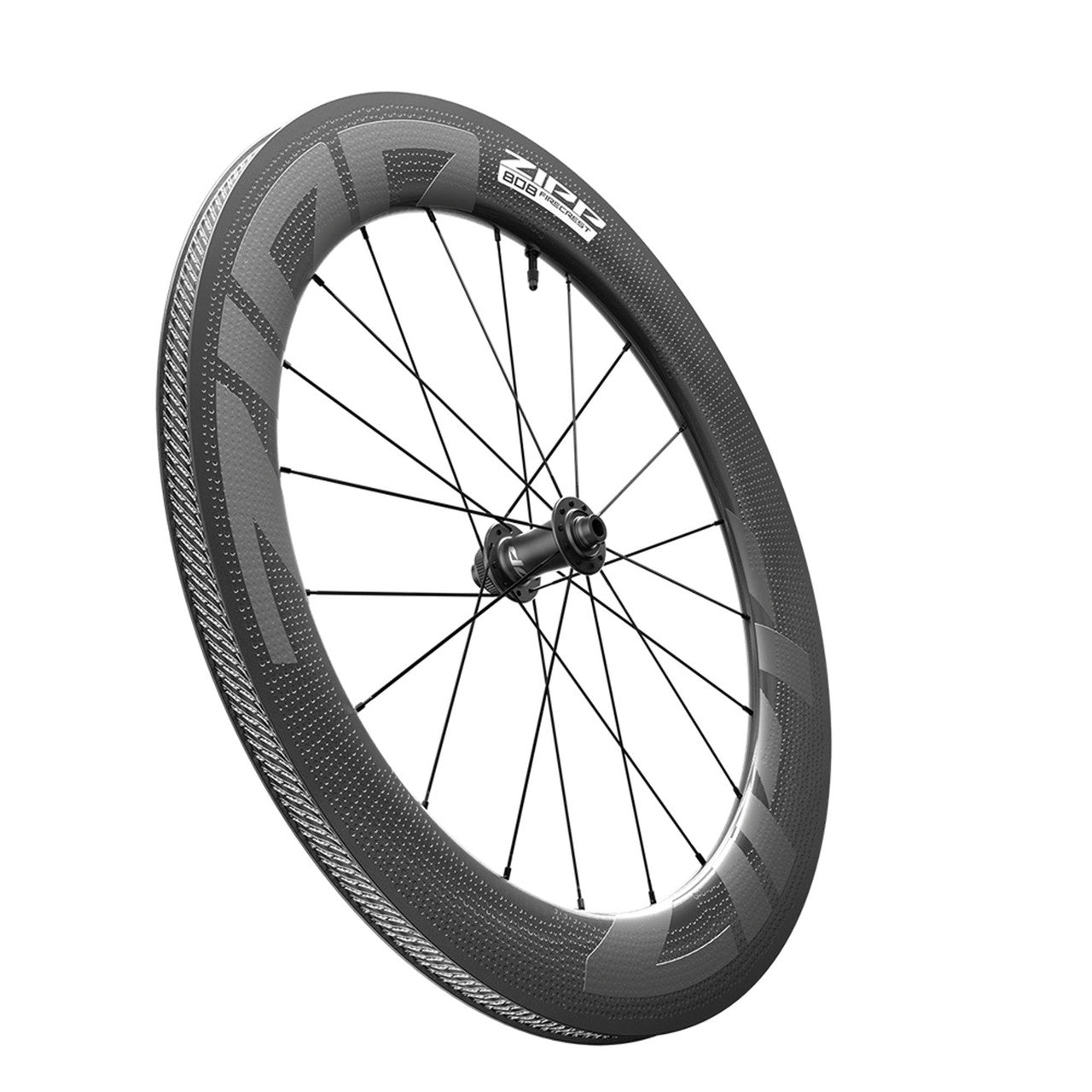 Pair of ZIPP 808 FIRECREST DISC Tubeless-Ready Wheels (Center Lock)