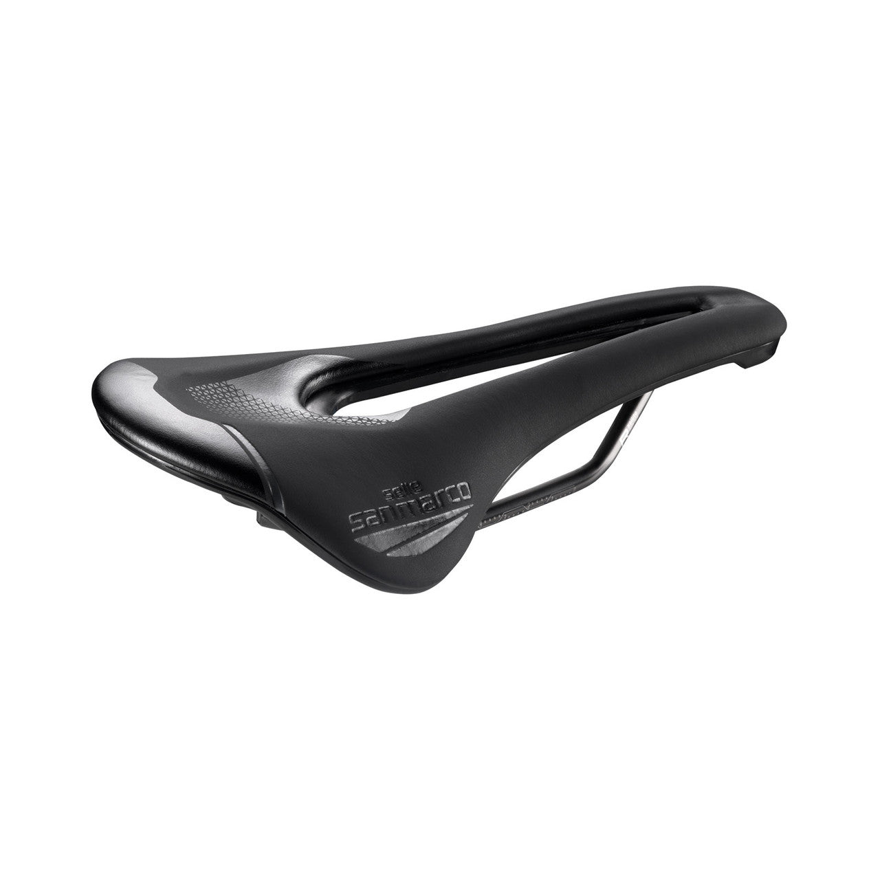 Saddle SAN MARCO SHORTFIT 2.0 OPEN-FIT RACING L3 Width 155mm Steel Rails Xsilite