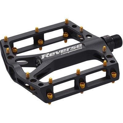 REVERSE COMPONENTS BLACK ONE flat pedals Black/Gold