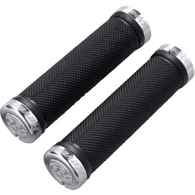 REVERSE COMPONENTS R-SHOCK Lock-On Black/Silver Grips