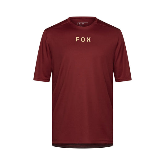 FOX RANGER WORDMARK short-sleeved jersey Bordeaux 2025