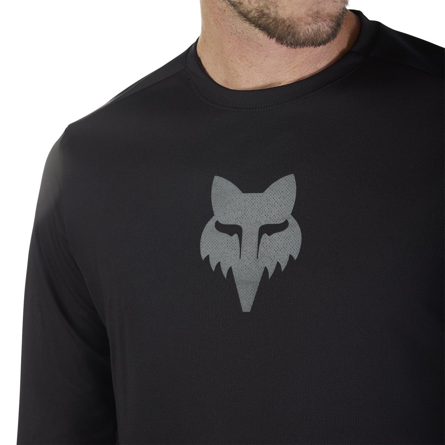FOX RANGER HEAD Long Sleeve Jersey Black 2025