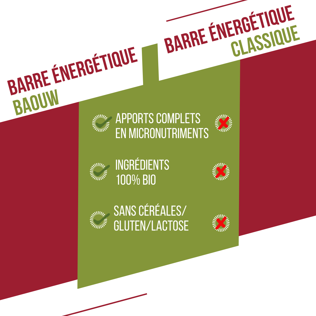 BAOUW ORGANIC EXTRA Raspberry-Pistachio Energy Bar (50g)