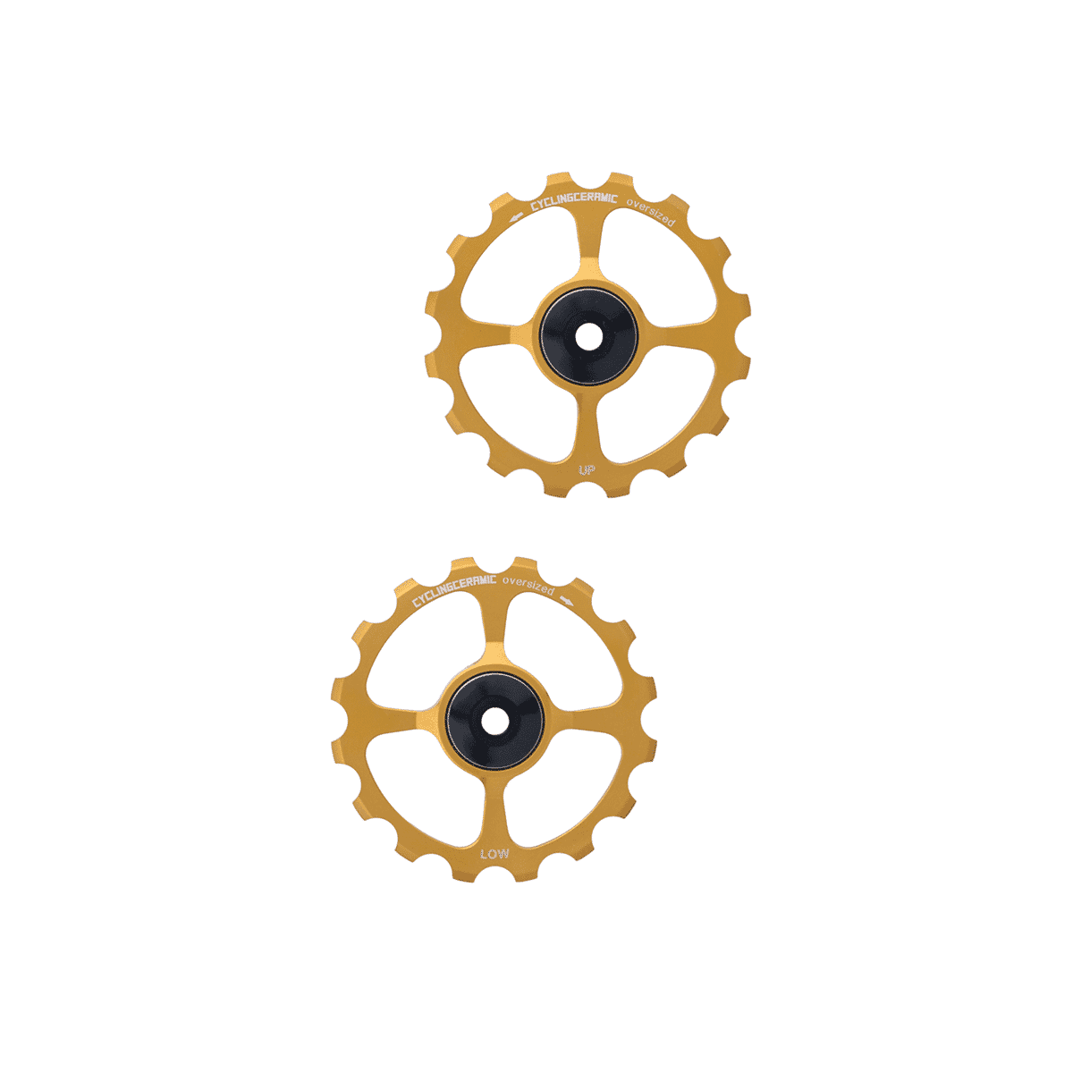 10/11V CYCLINGCERAMIC OVERSIZE SHIMANO Gold Rear Derailleur Gears