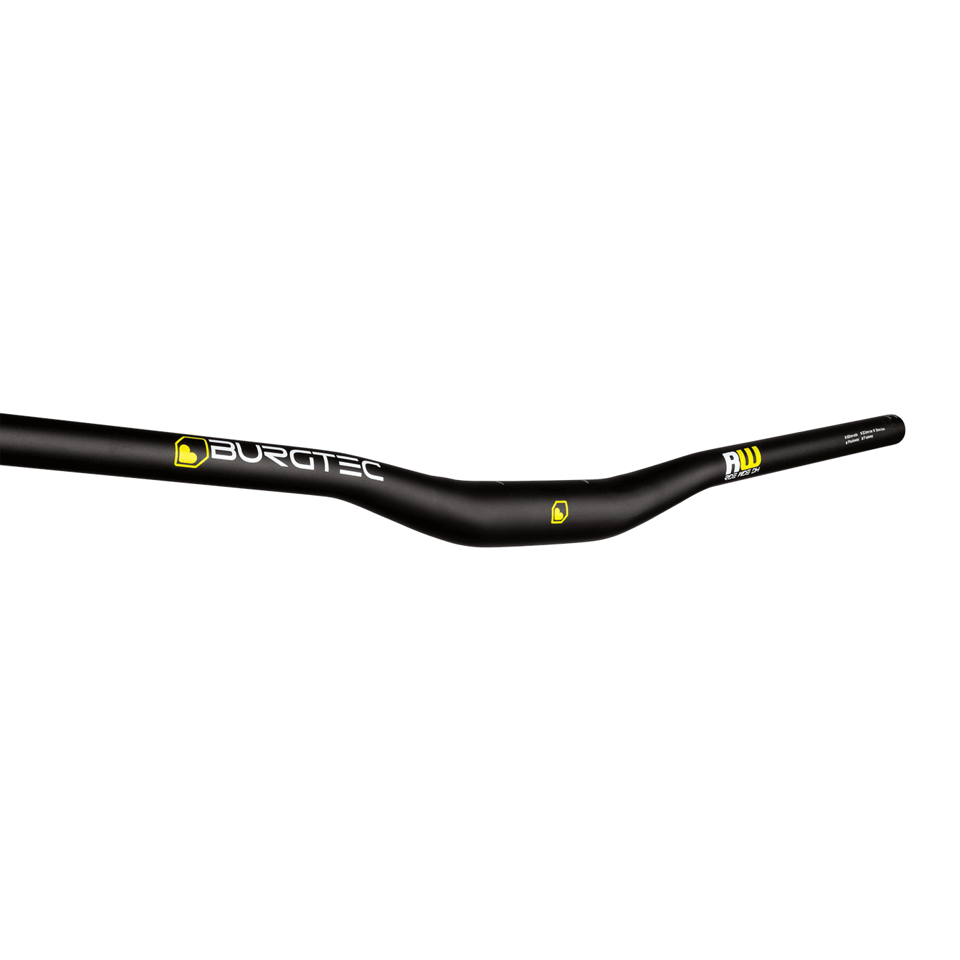 handlebar BURGTEC RIDE WIDE DH Rise 22.5mm 800mm Black