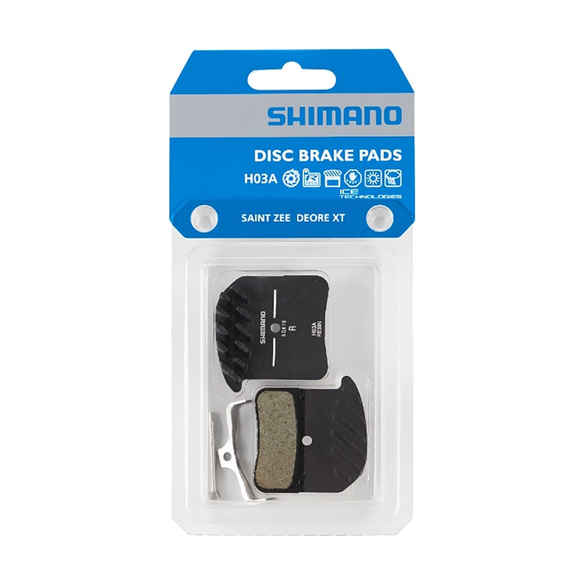 SHIMANO H03A 4 Pistons SAINT / XT 8020 / ZEE ventilated organic brake pads