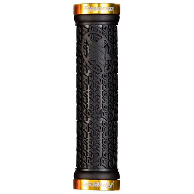 REVERSE COMPONENTS STAMP Lock-On grips Ø 30mm Black/Gold