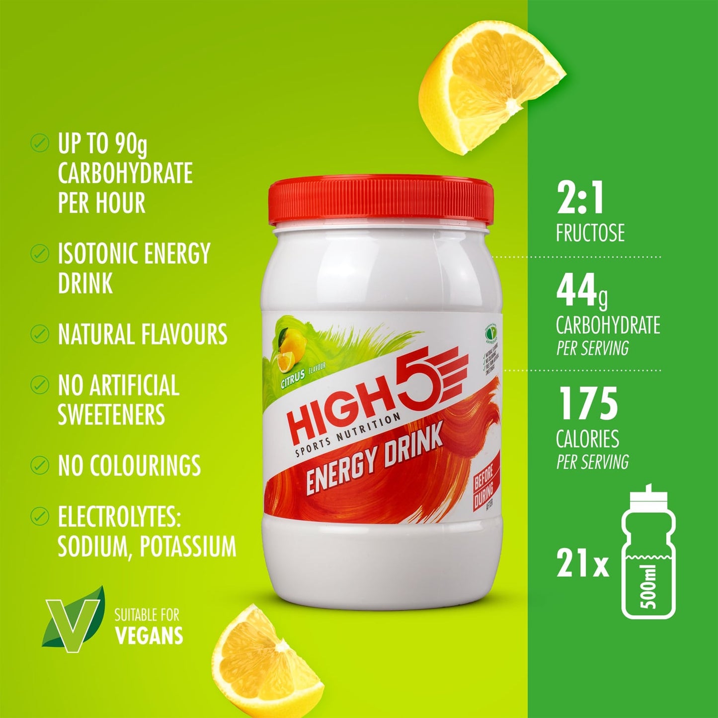 Energy Drink HIGH5 ENERGY DRINK (1kg) Lemon