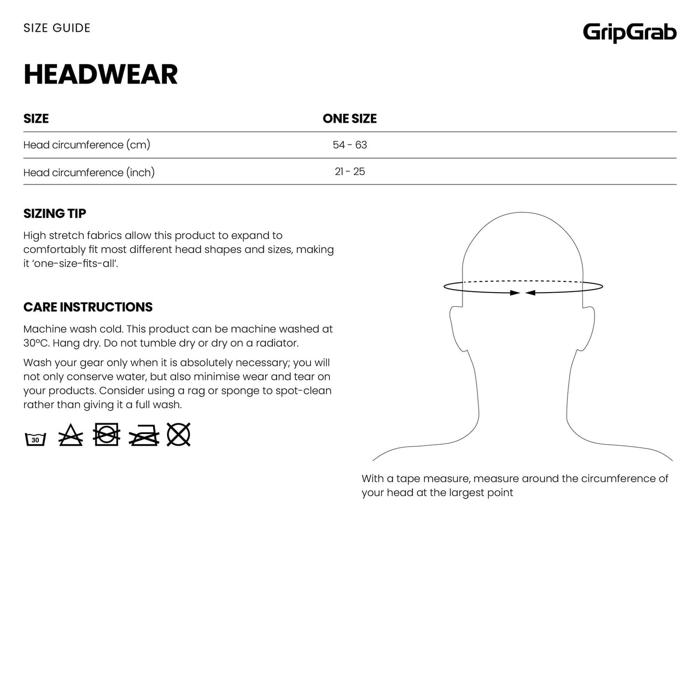 GRIPGRAB UPF 50+ Helmet Cover White