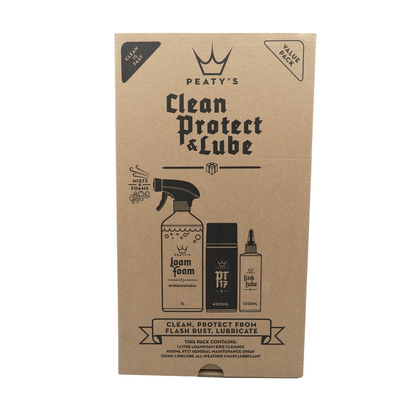 Maintenance Kit PEATY'S WASH PREVENT LUBRICATE STARTER PACK