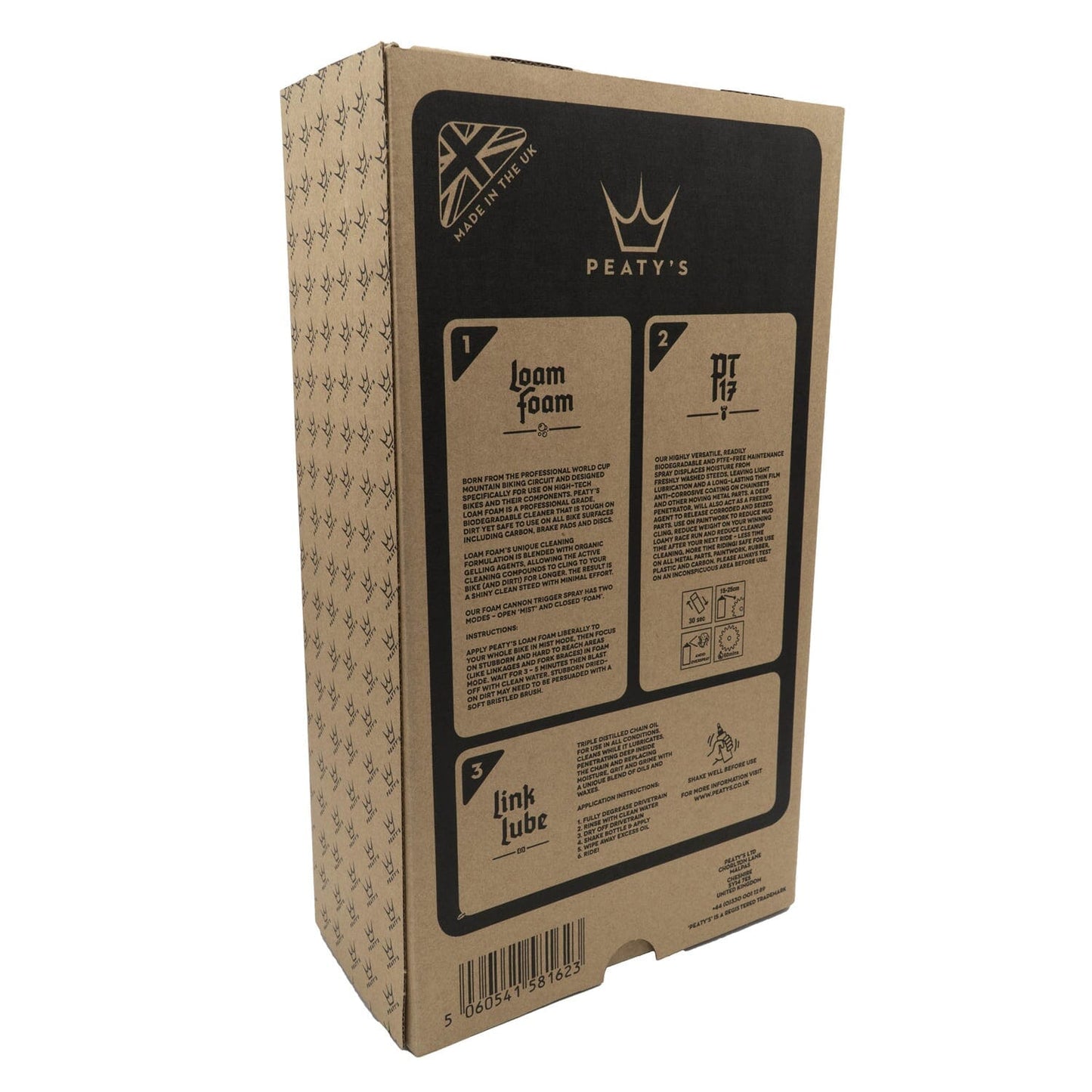 Maintenance Kit PEATY'S WASH PREVENT LUBRICATE STARTER PACK