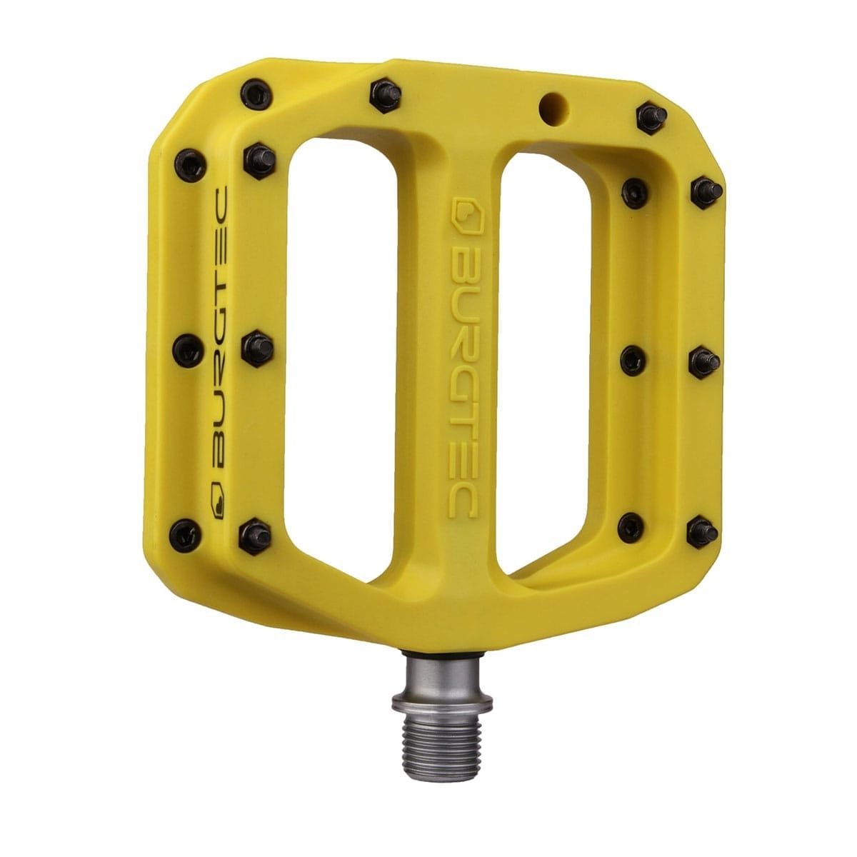 BURGTEC MK4 Composite Electric Yellow Flat Pedals – Probikeshop