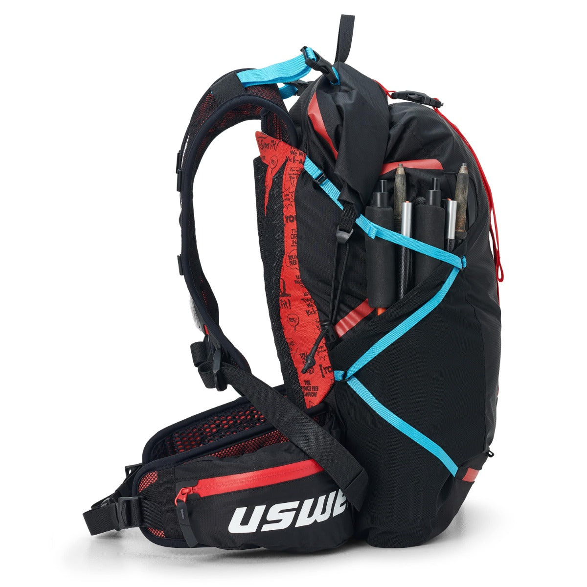 USWE HAJKER 30 L Backpack Black/Red