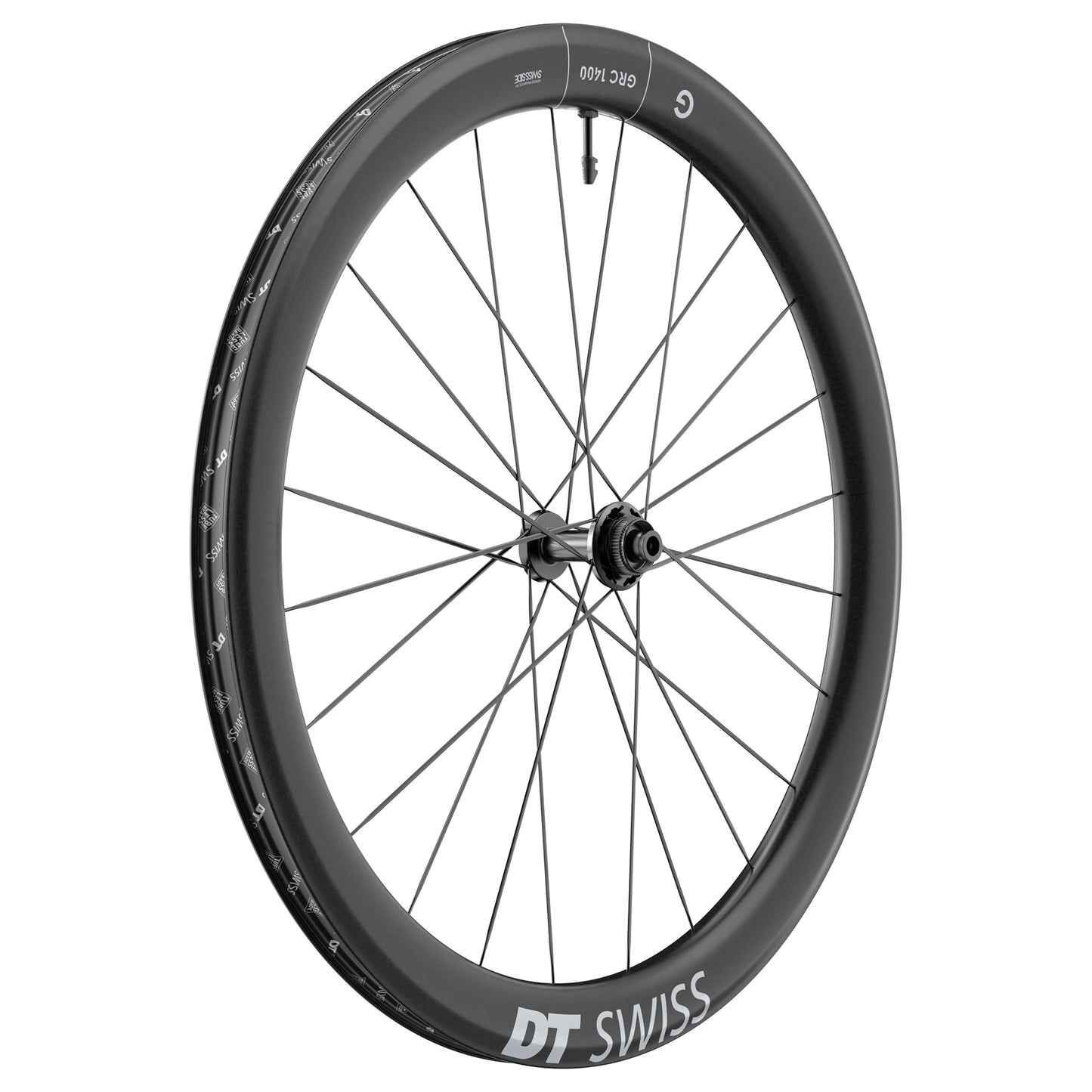 DT SWISS GRC 1400 DICUT 50 DISC Tubeless Ready Front Wheel (Center Lock)