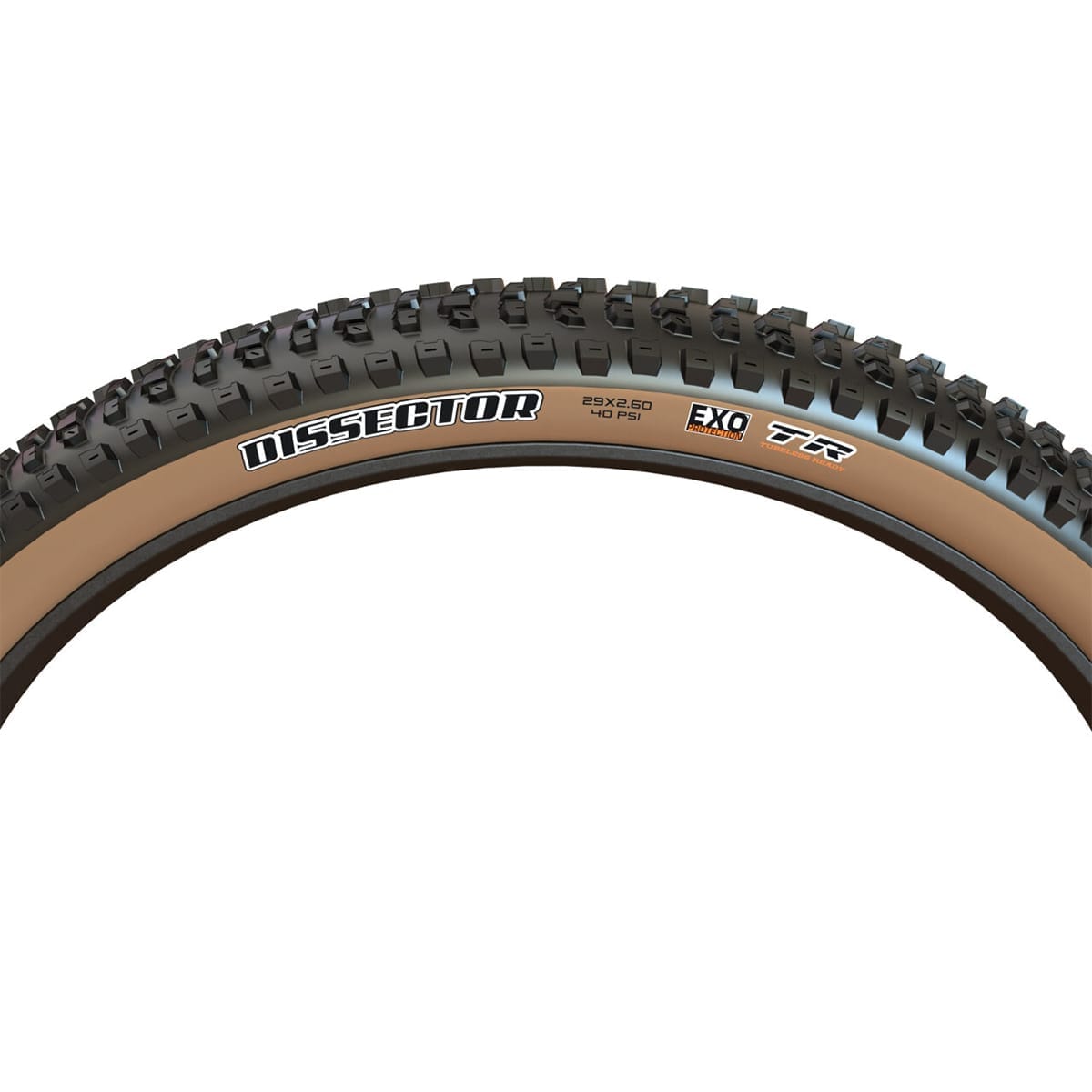 MAXXIS DISSECTOR 29x2.60 Exo tire Tubeless Ready Soft Tanwall