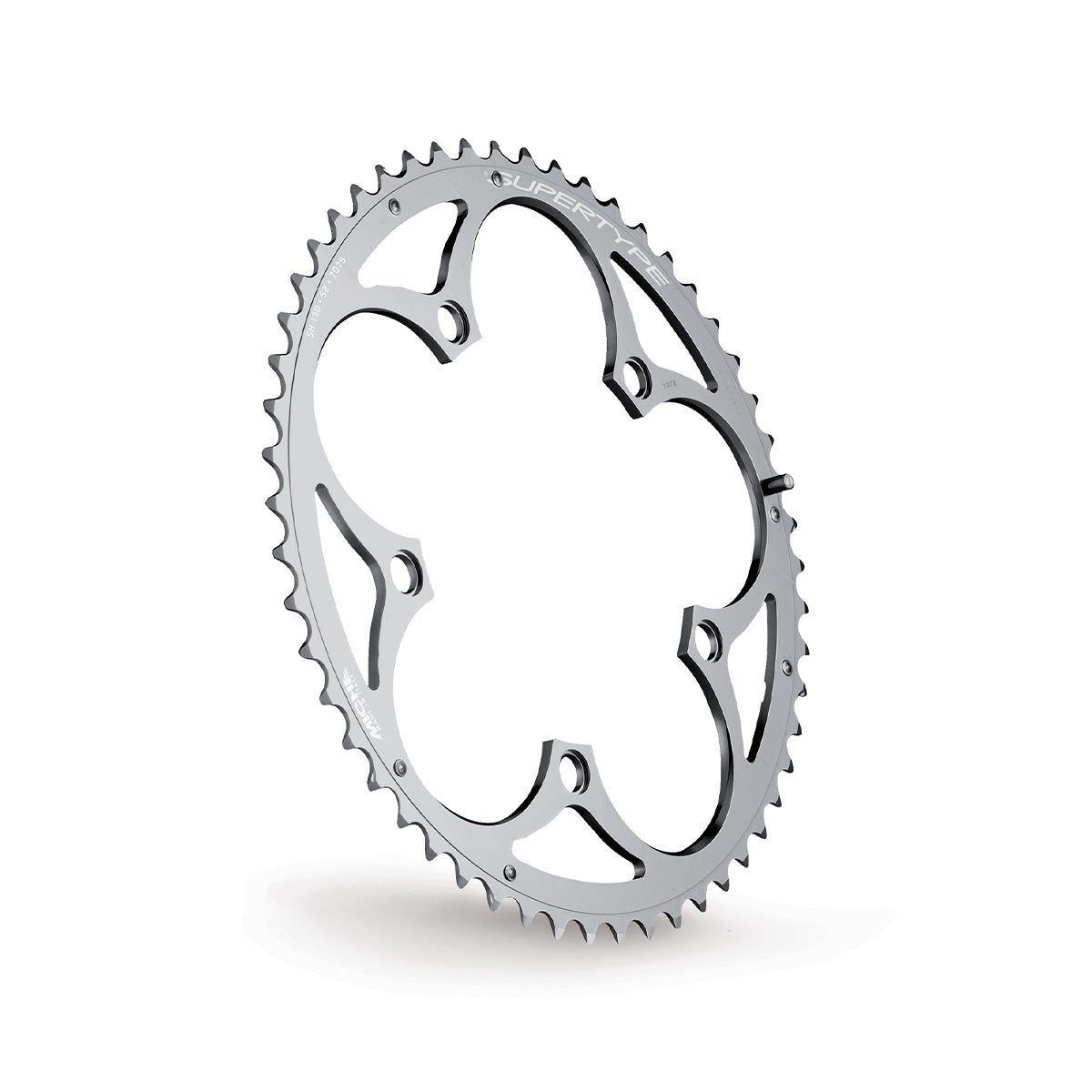 Chainrings 9/10 Speed MICHE SUPERTYPExDOUBLE BCD 130mm Silver