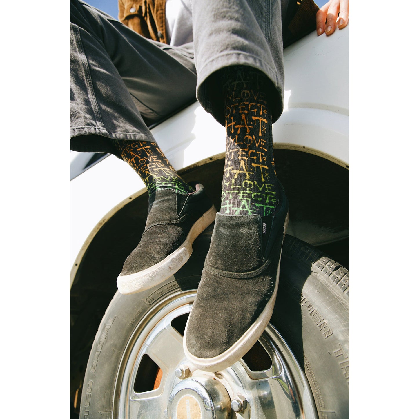 MERGE4 TAYLOR REINHOLD PROTECT WHAT YOU LOVE Socks